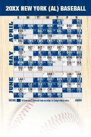 Magnetic Business Card Real Estate Baseball Schedules  |Realtor Tools